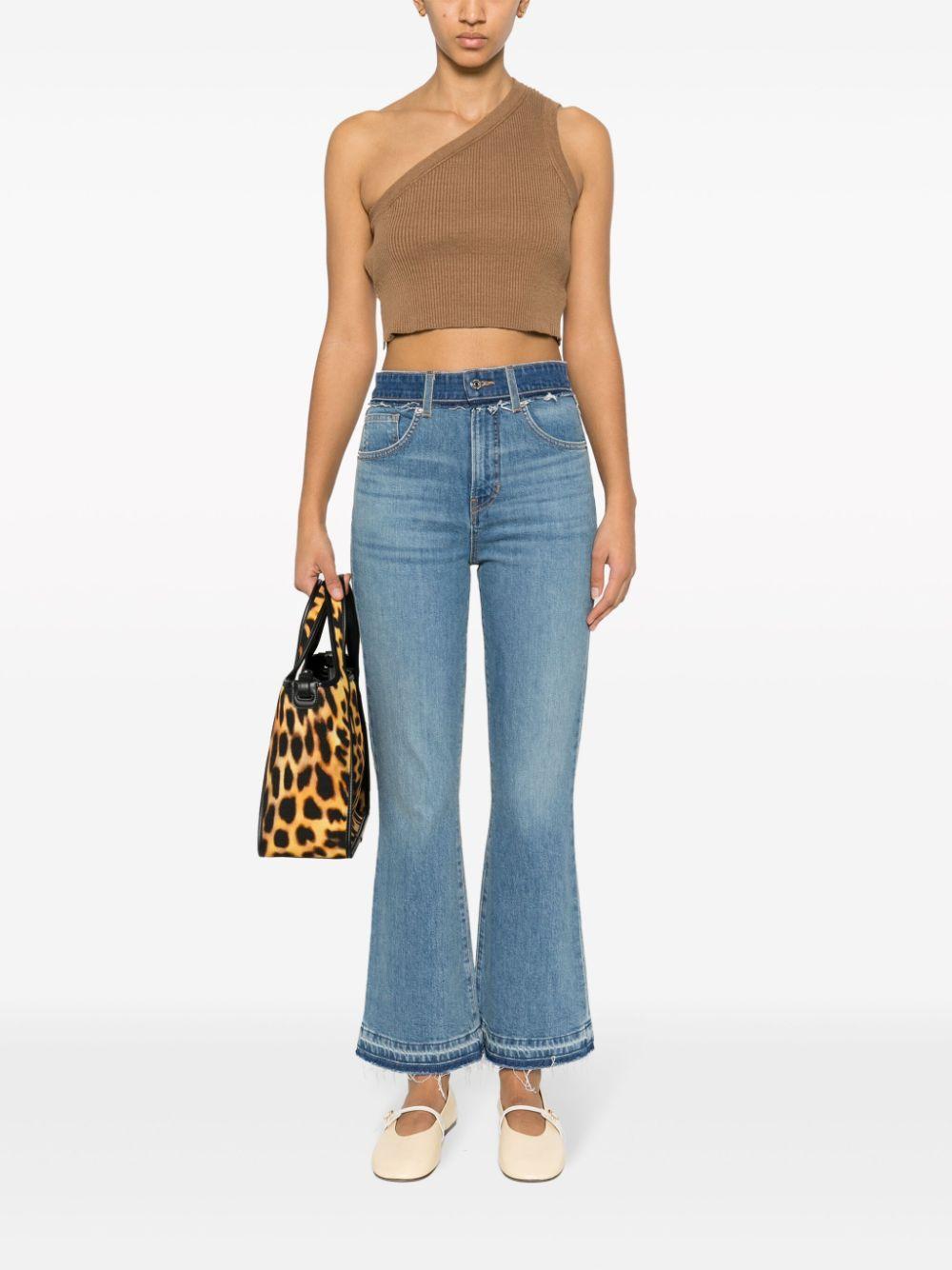 VERONICA BEARD Carson High-rise Flared Jeans In Blue Product Image