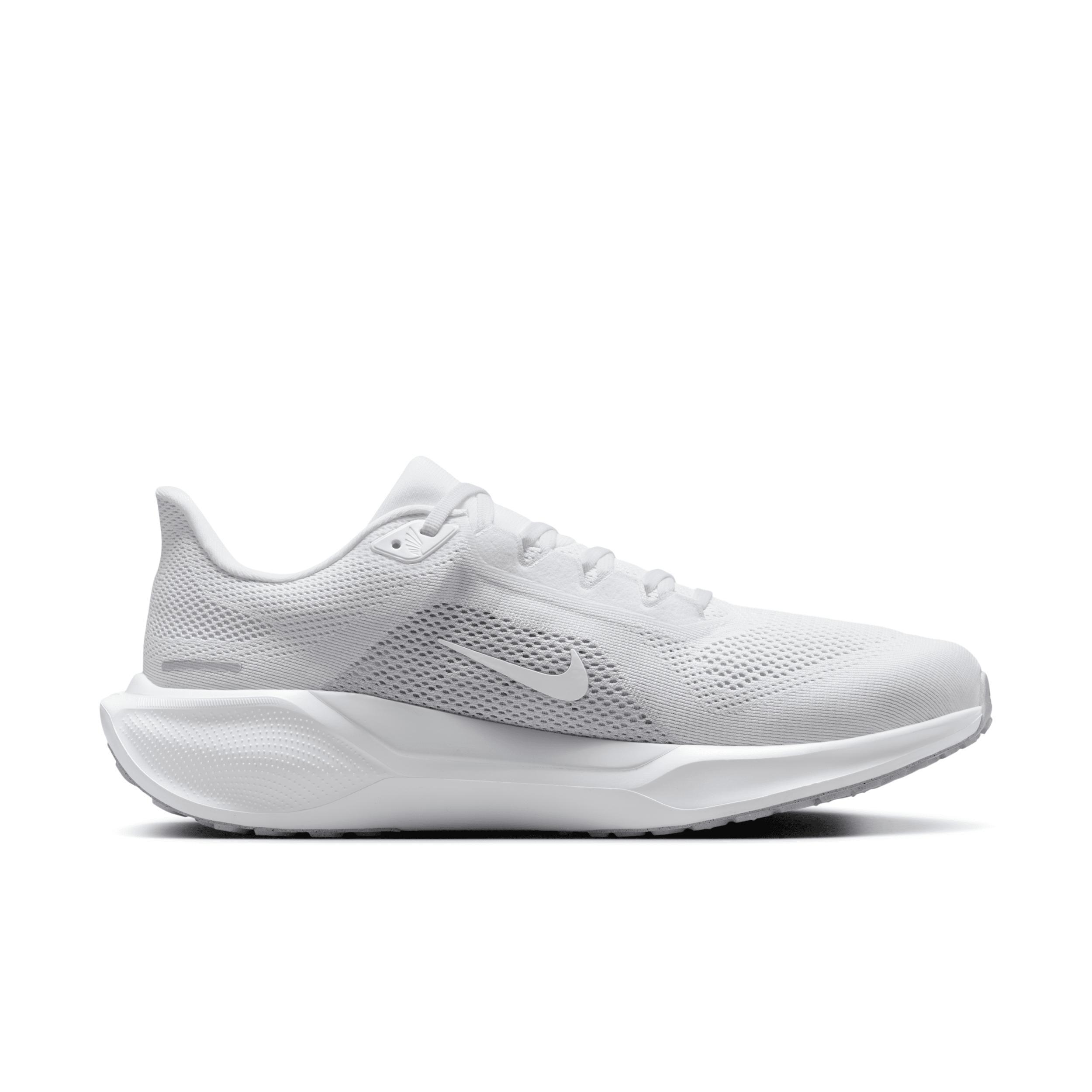 Nike Mens Nike Zoom Pegasus 41 Wide - Mens Shoes White/White/Pure Platinum Product Image