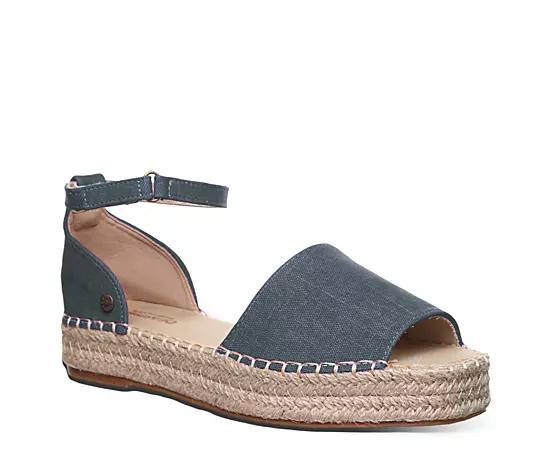 Bearpaw Affogato Womens Espadrille Sandals Blue Product Image