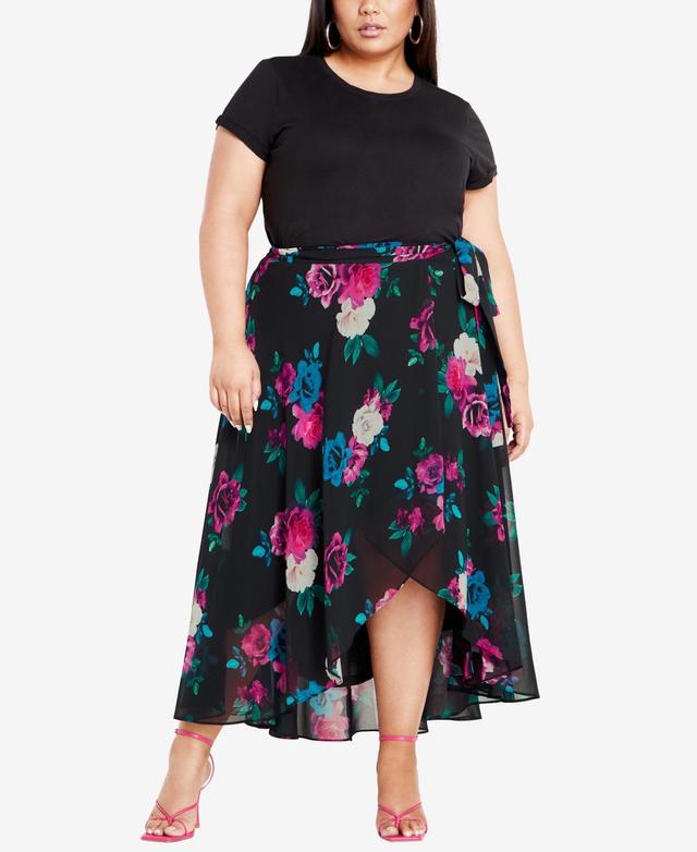 City Chic Womens Michaela Print Skirt Product Image