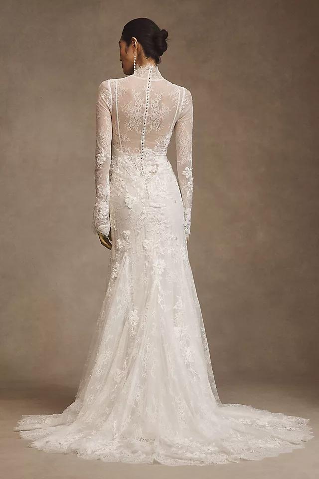 Willowby by Watters Serene Long-Sleeve Lace Wedding Gown Product Image