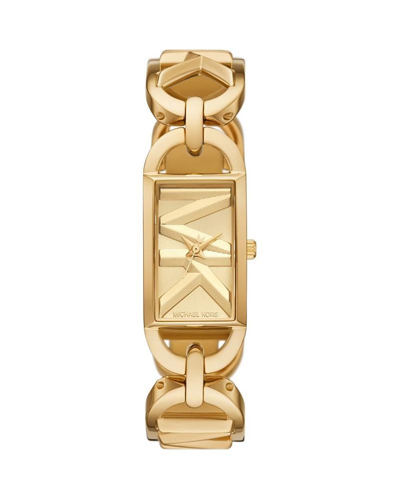 Michael Kors Womens MK Empire Three-Hand Gold Tone Stainless Steel Bracelet Watch Product Image