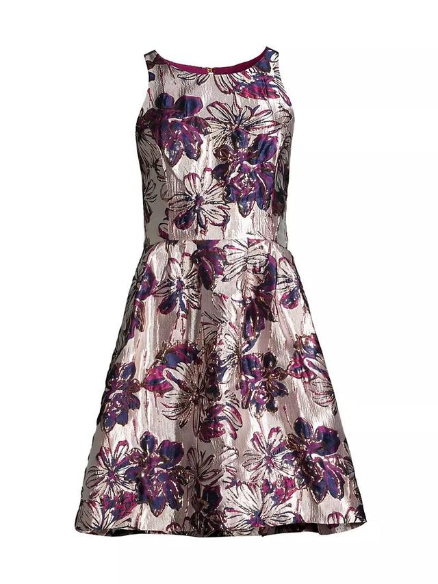 Jollian Floral Jacquard Minidress Product Image