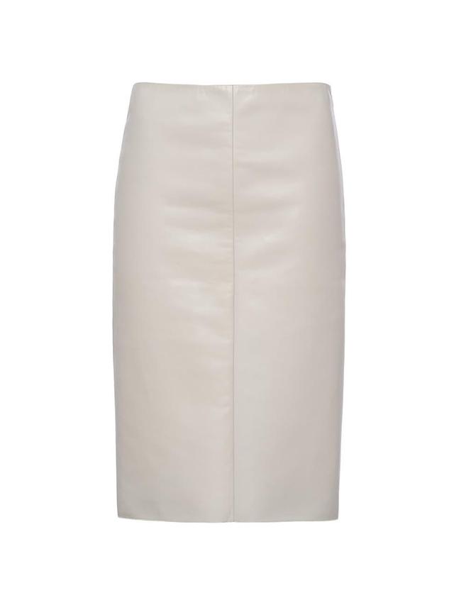 Womens Nappa Leather Skirt Product Image