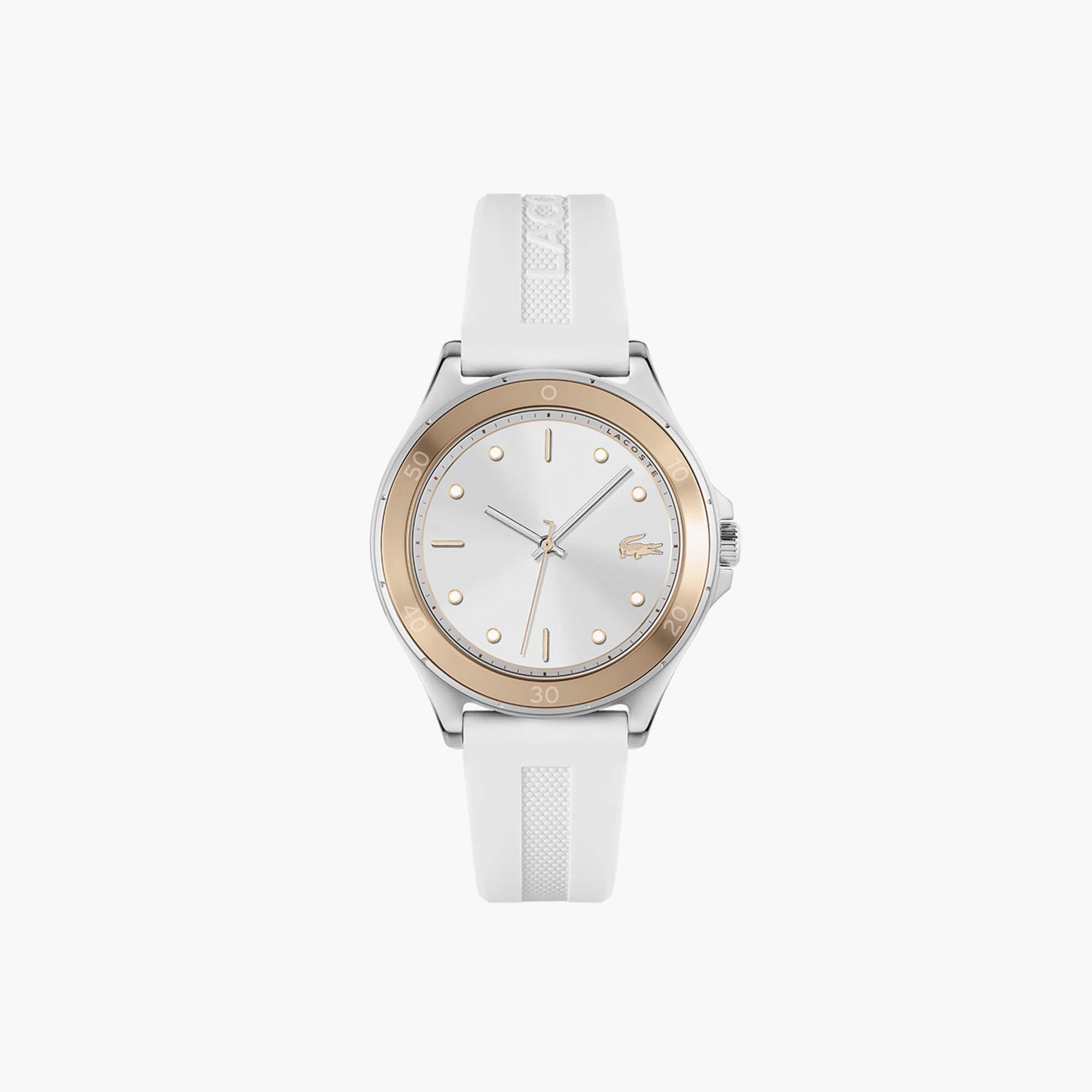 Women's Lacoste Swing 3 Hands White Silicone Watch Product Image