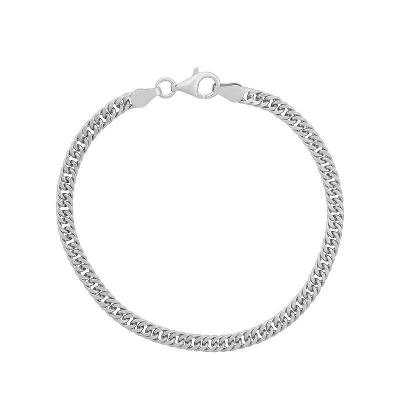 Giorgio di Vicenza Sterling Silver Italian Cuban Curb Chain Bracelet, Womens Product Image