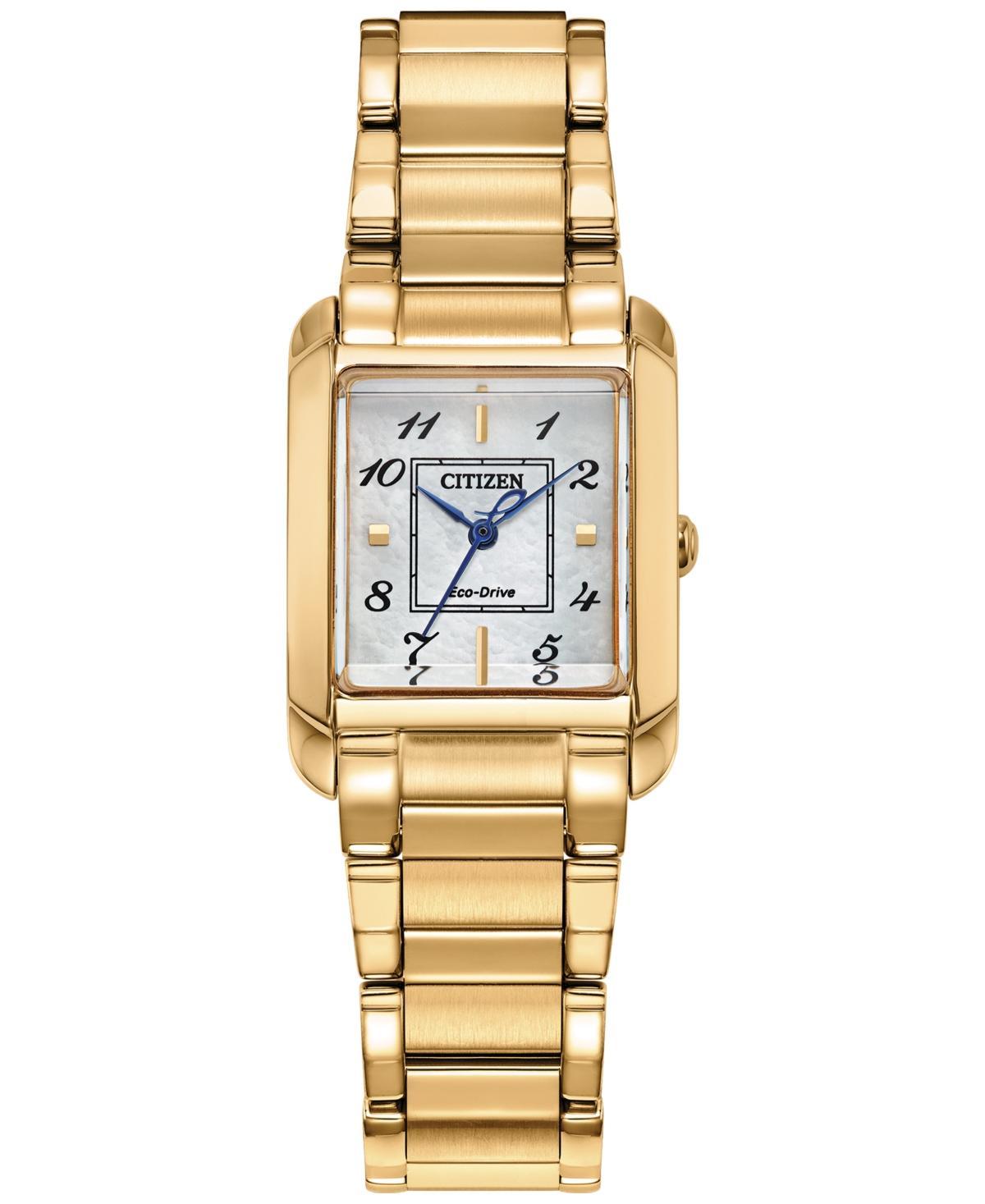 Citizen Womens Bianca Analog Three Hand Gold Tone Stainless Steel Bracelet Watch Product Image