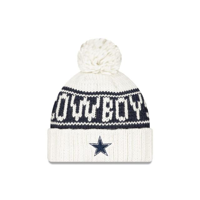 Dallas Cowboys 2024 Cold Weather Chrome Pom Knit Hat Female Product Image