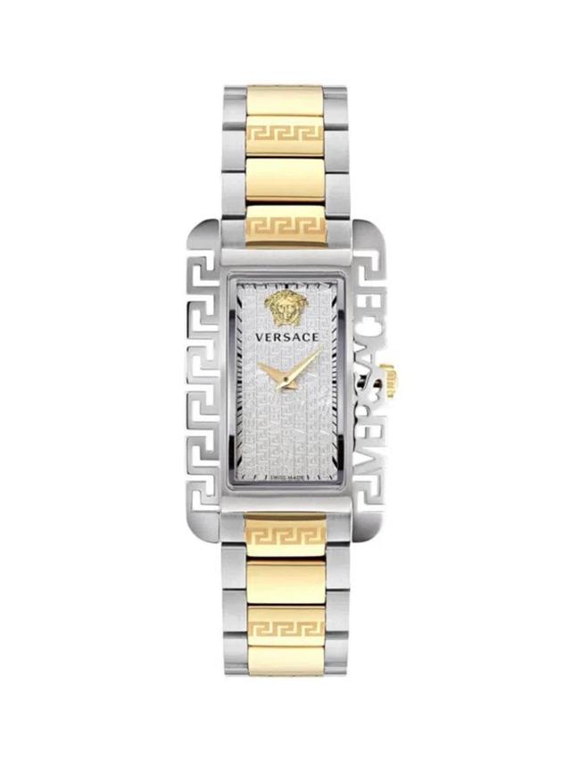 Men's  Flair 27.8mm Two Tone Ip Stainless Steel Bracelet Watch In Silver Product Image