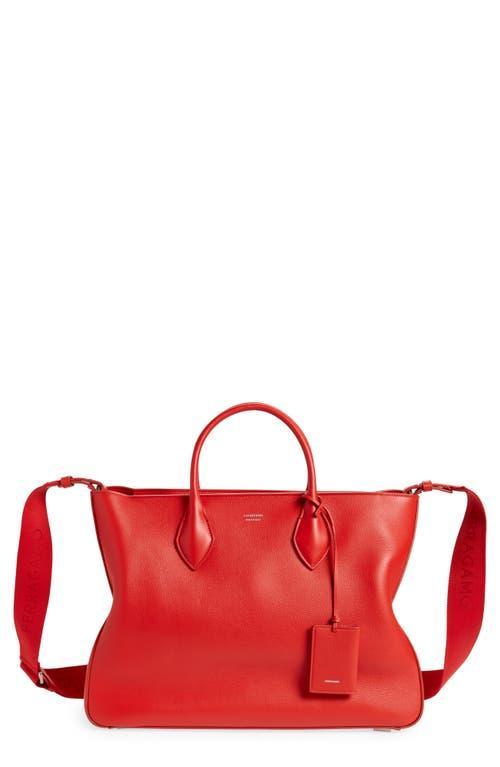 FERRAGAMO Large Leather Tote Bag Product Image