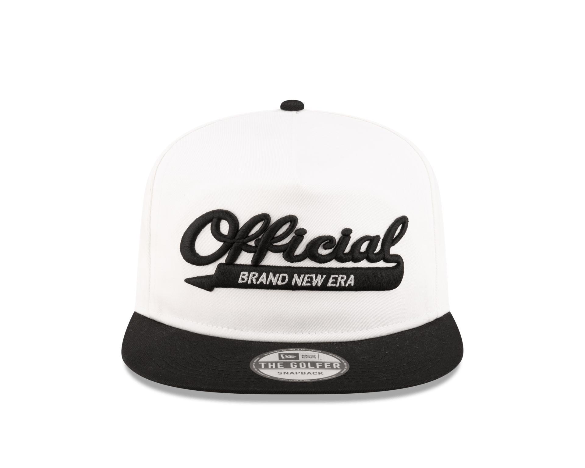 Brand New Era Official College White Golfer Snapback Hat Male Product Image