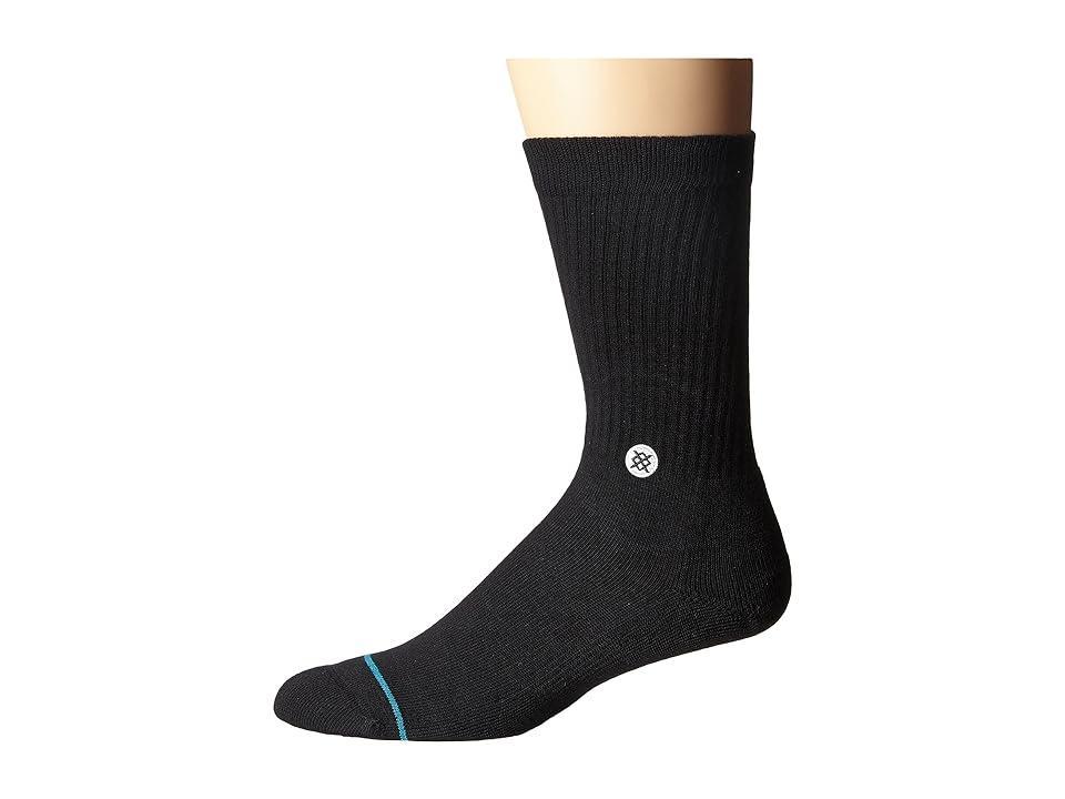 Stance Icon White) Men's Crew Cut Socks Shoes Product Image