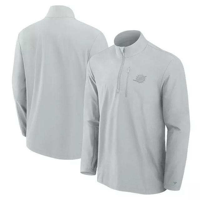 Mens Fanatics Signature Gray Buffalo Bills Front Office Woven Quarter-Zip Jacket Product Image