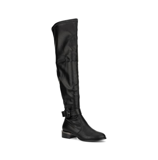 Womens Hailey Crocodile Over the Knee Boot Product Image