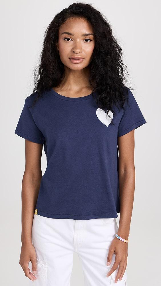 Kerri Rosenthal The Suke Tee Contrast Imperfect Heart | Shopbop Product Image