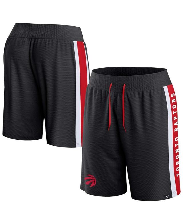 Mens Fanatics Black Toronto Raptors Referee Iconic Mesh Shorts Product Image