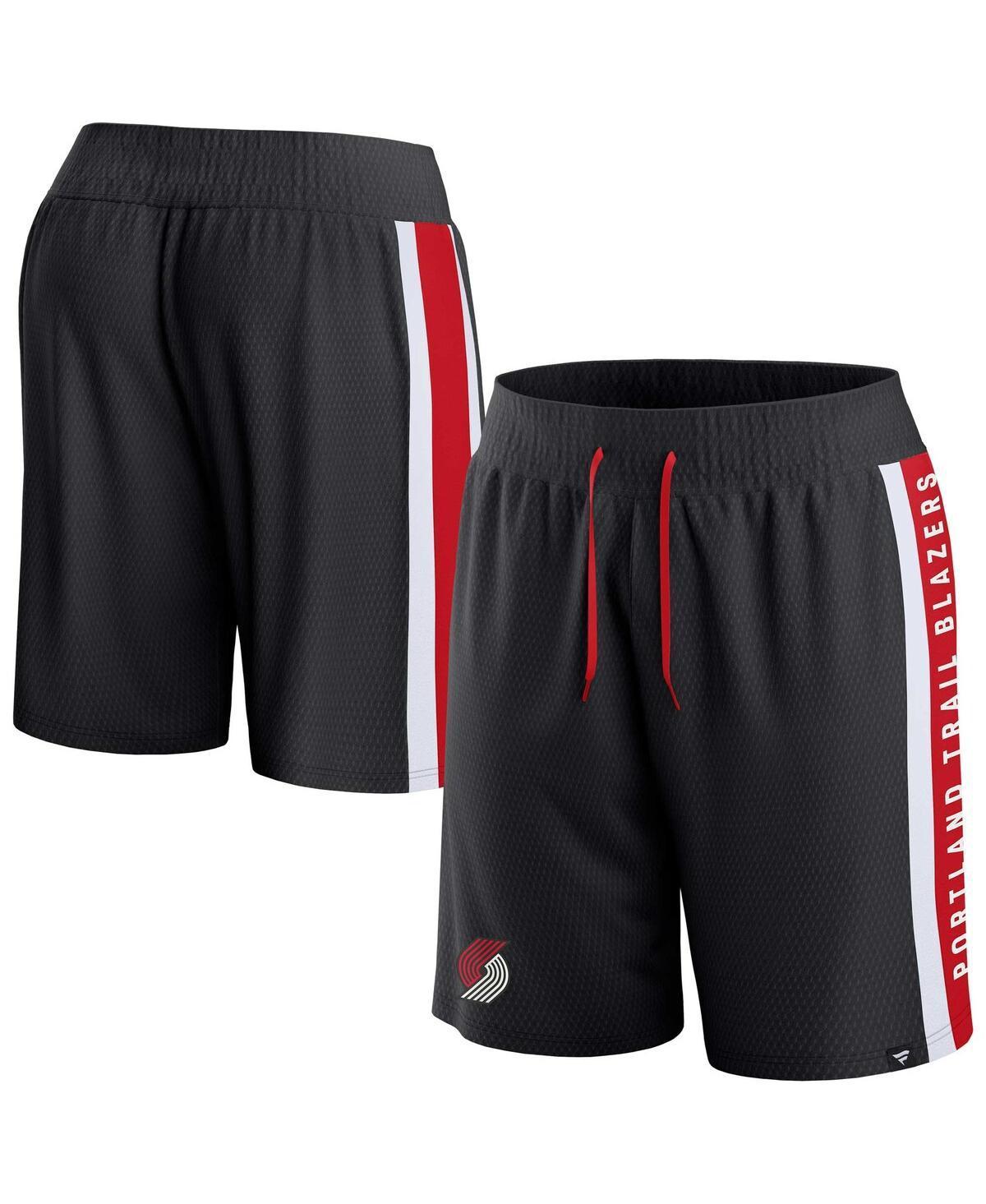 Mens Fanatics Black Portland Trail Blazers Referee Iconic Mesh Shorts Product Image