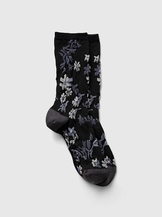 Floral Crew Socks Product Image