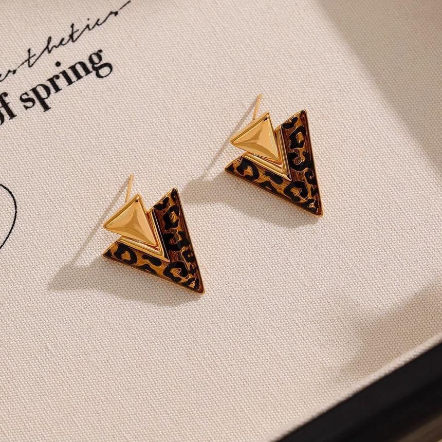 Triangle Alloy Stud Earring Product Image