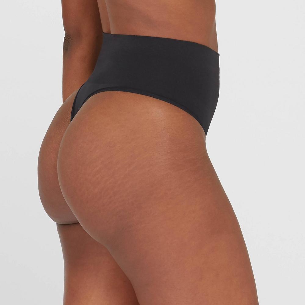 ASSETS by SPANX Womens All Around Smoothers Thong - Black L Product Image