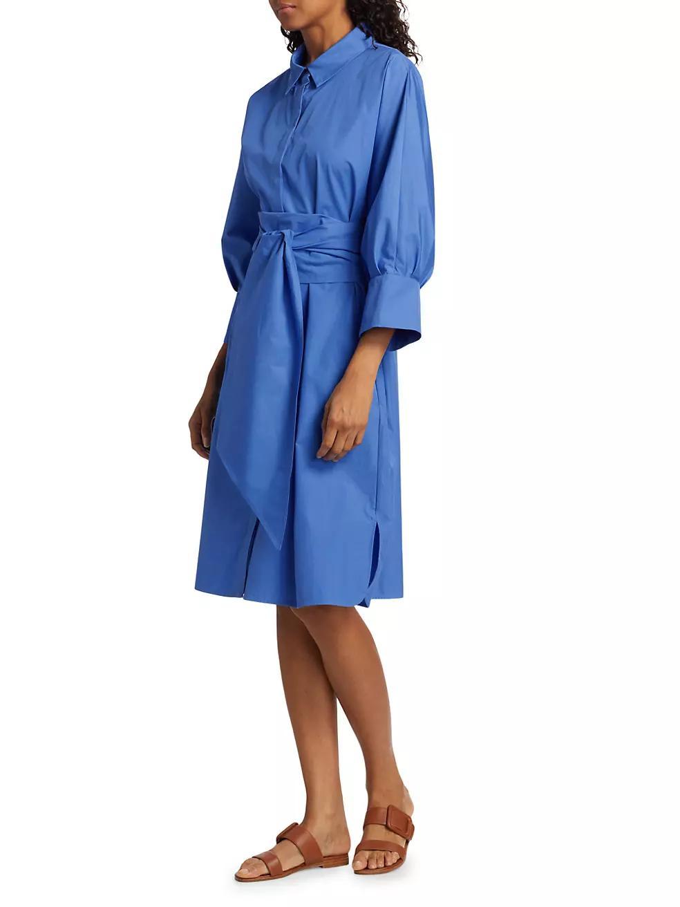 Tabata Belted Cotton Shift Dress Product Image