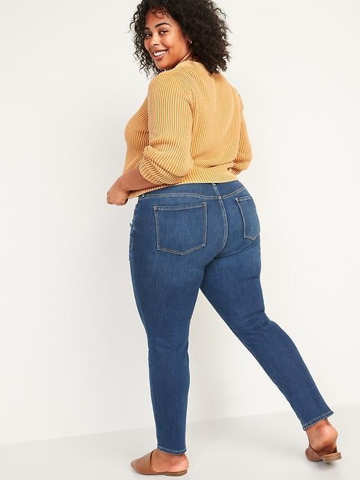 Mid-Rise Power Slim Straight Jeans Product Image