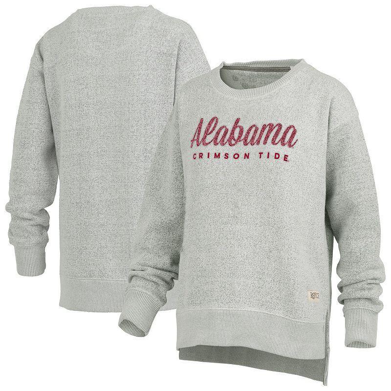 Womens Pressbox Heather Gray Alabama Crimson Tide Torrington Pullover Sweatshirt Product Image