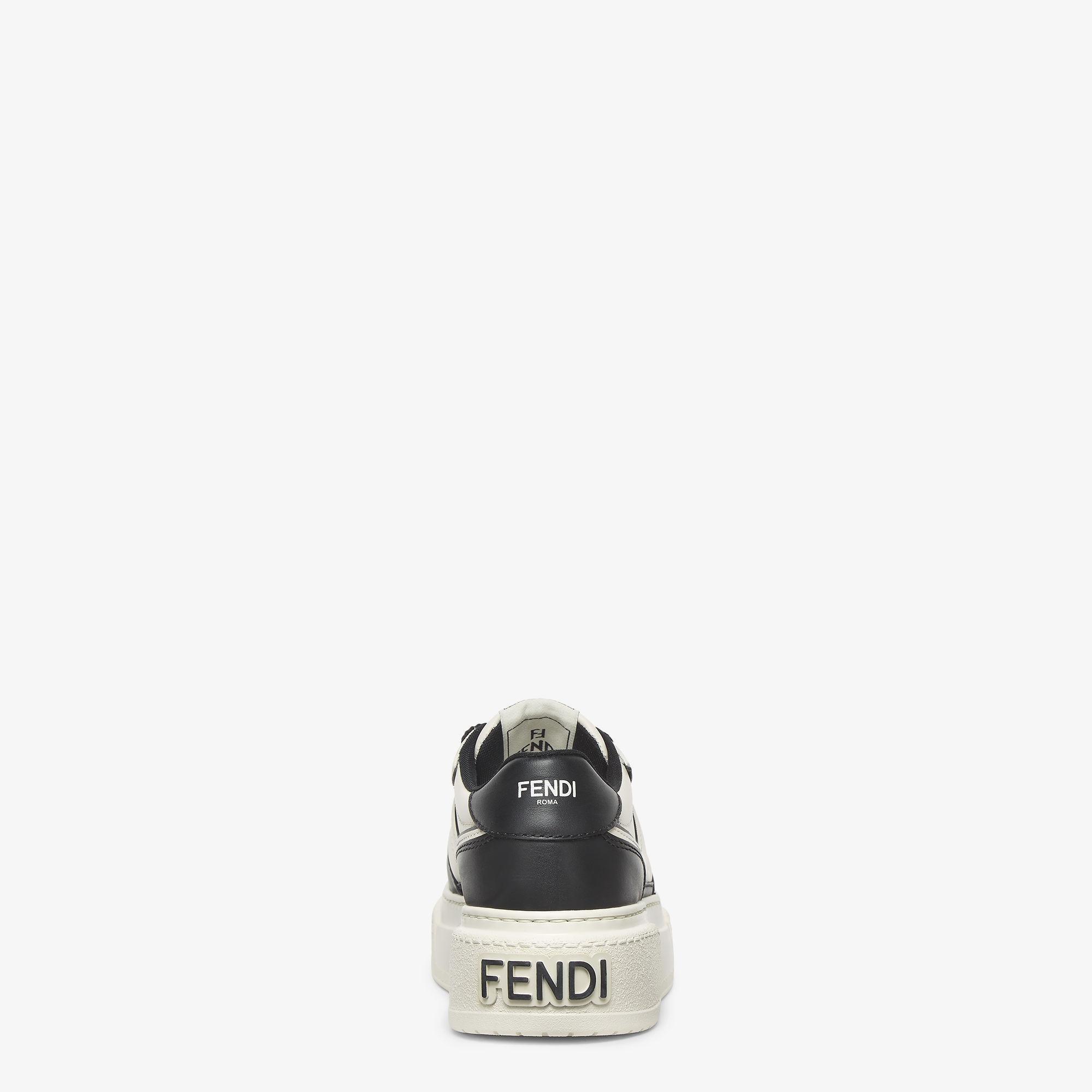 Fendi MatchBlack leather platform low-tops product image