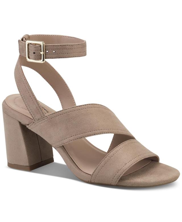 Giani Bernini Womens Cheryll Memory Foam Asymmetrical Block Heel Dress Sandals, Created for Macys Product Image