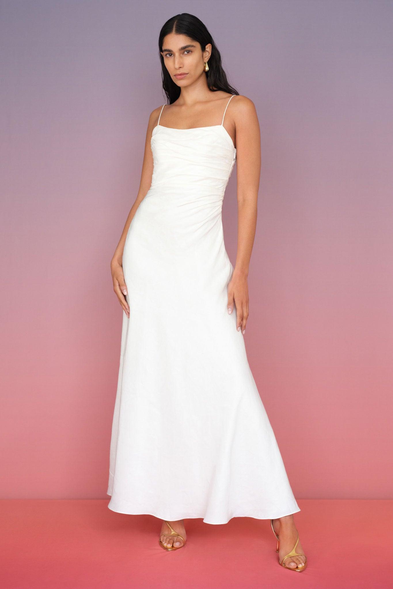 Clarice Draped Maxi Dress Product Image