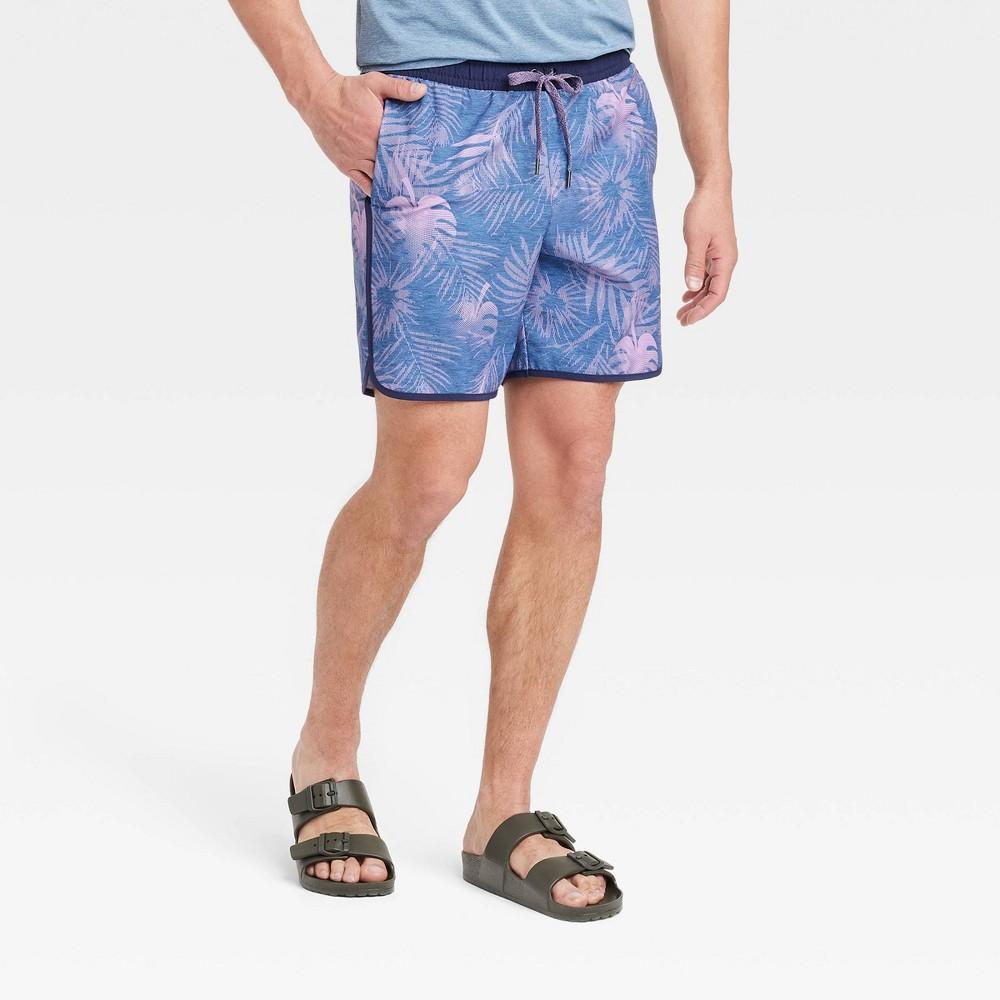 Mens Hybrid Shorts 7 - All In Motion Lilac Purple XXL Product Image