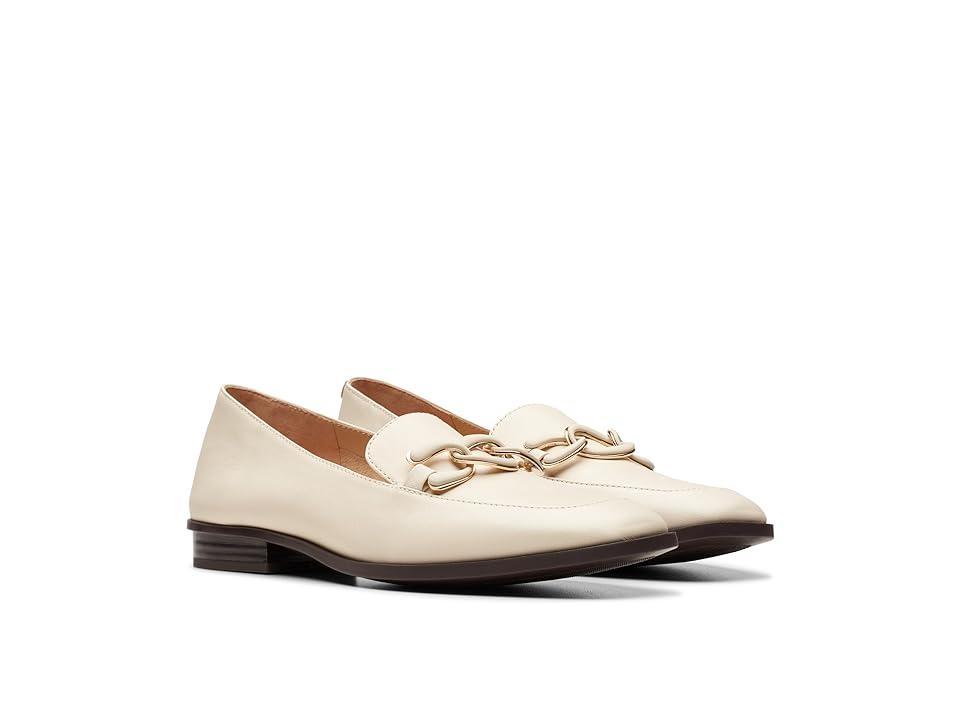 Clarks Sarafyna Rae (Ivory Leather) Women's Flat Shoes Product Image