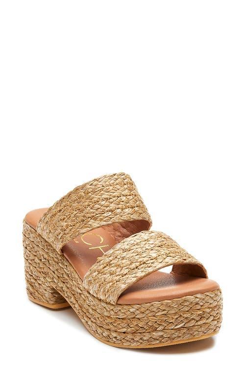 Beach by Matisse Ocean Ave Womens Demi-Wedge Sandals Lt Brown Product Image