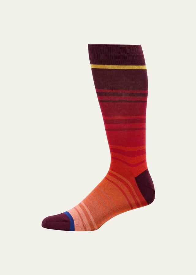 Mens David Stripe Crew Socks Product Image