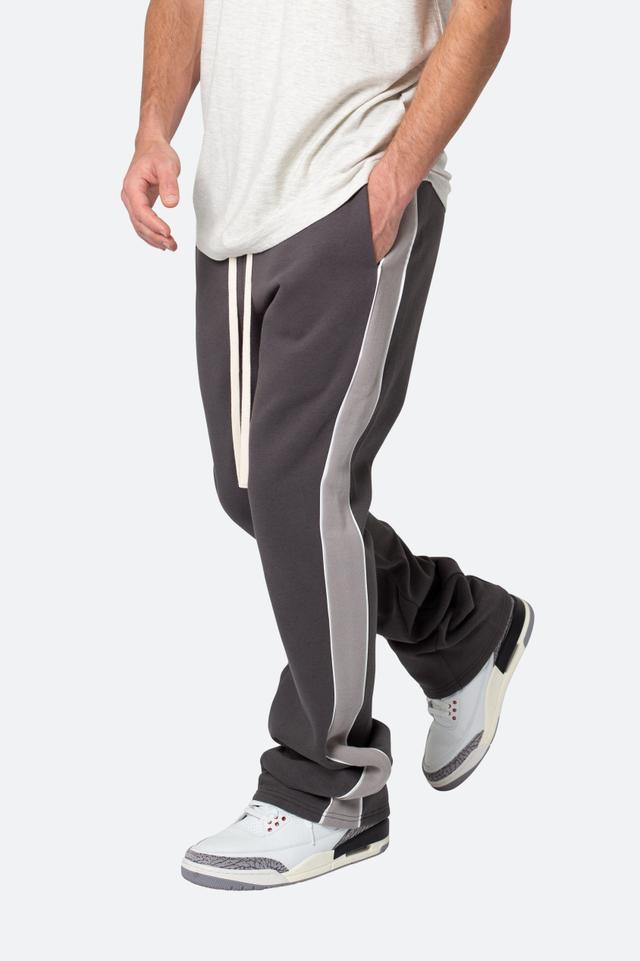 Flared Panel Track Pants - Grey Product Image