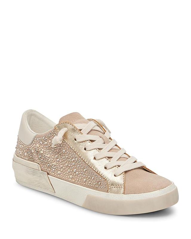 Zina Sneaker In White/tan Leather Product Image