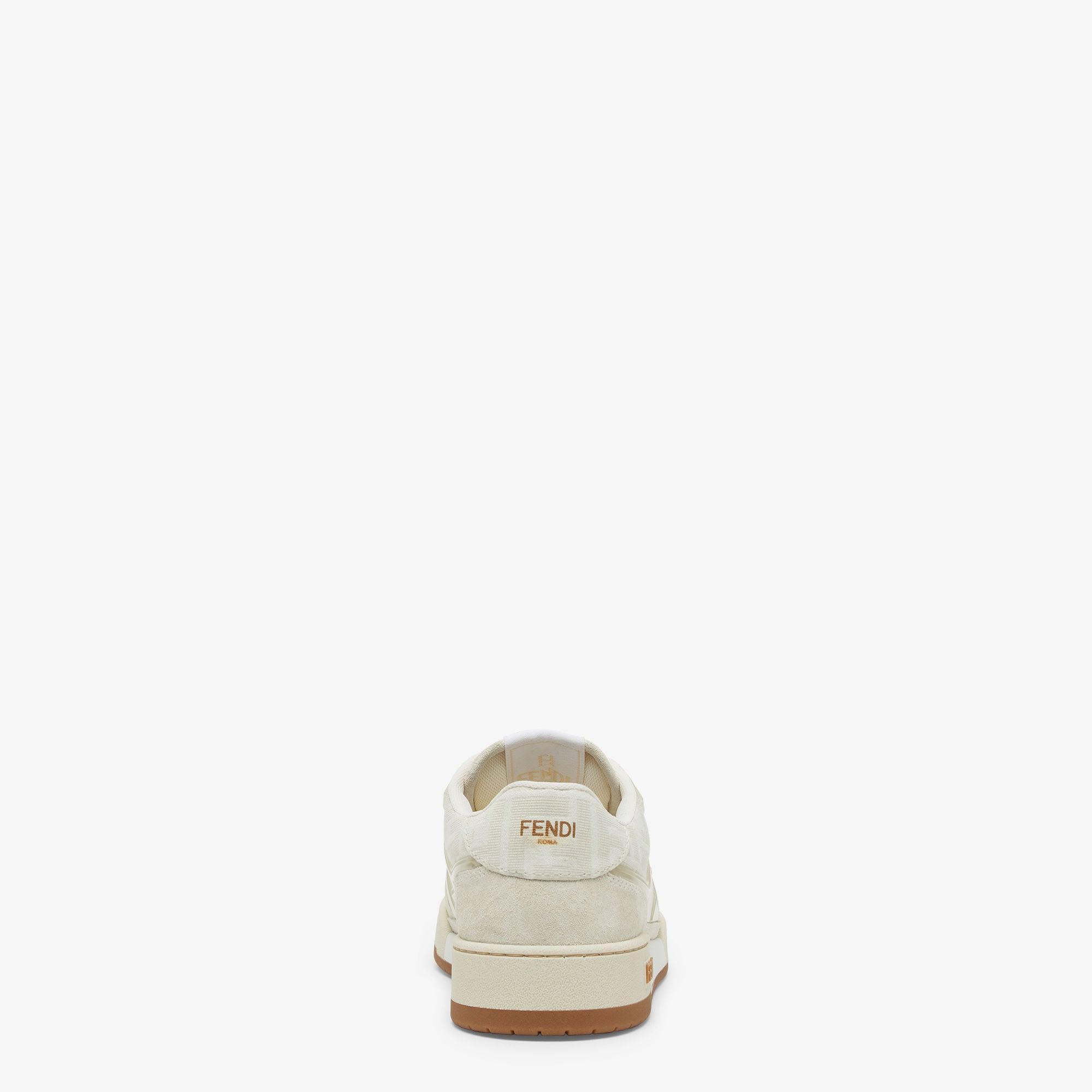 Fendi MatchCanvas low-tops with white suede Product Image