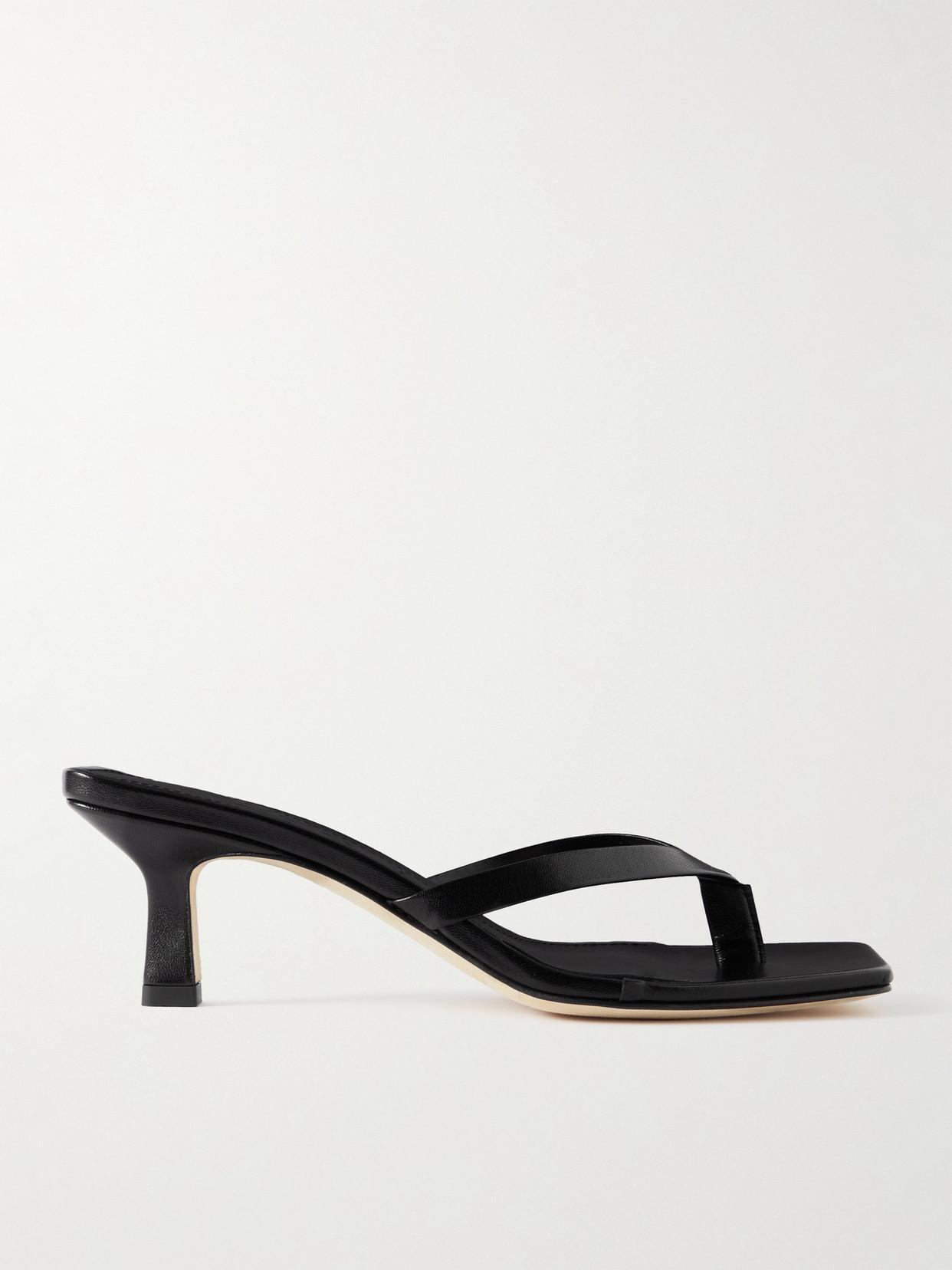 Black Wilma Heeled Sandals Product Image