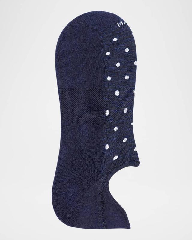 Men's Invisible Sneaker Polka Dot Pima Cotton No-Show Socks Product Image