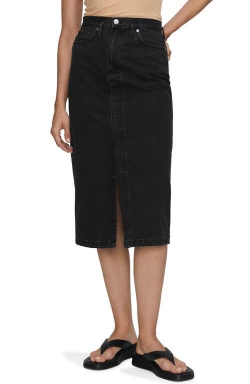 Mango Womens Denim Midi-Skirt Product Image