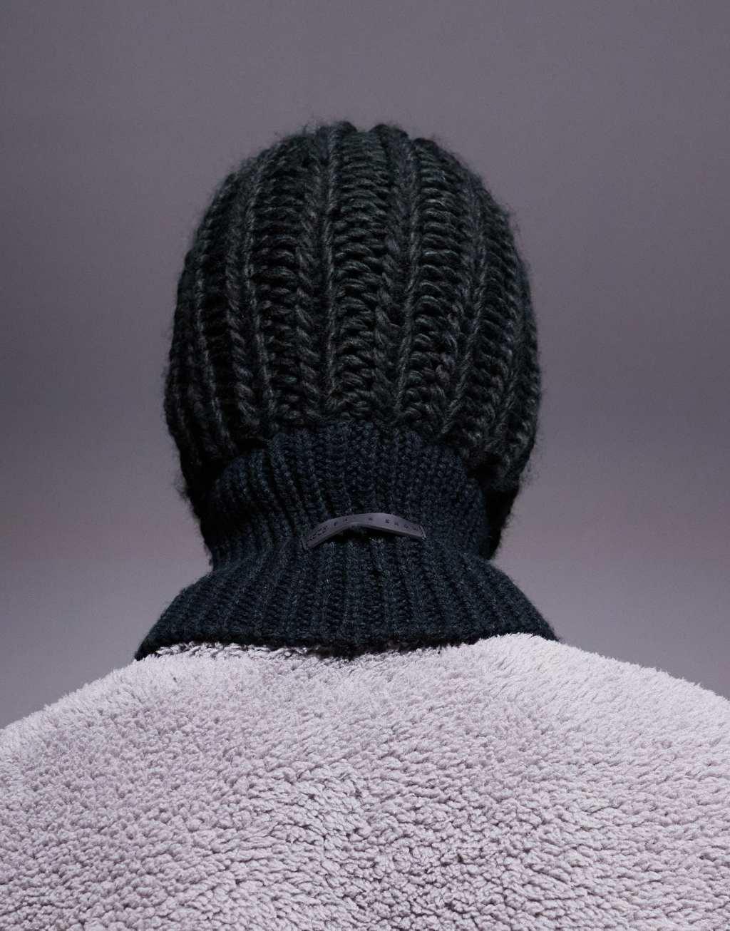 ASOS 4505 Ski knit balaclava in black Product Image