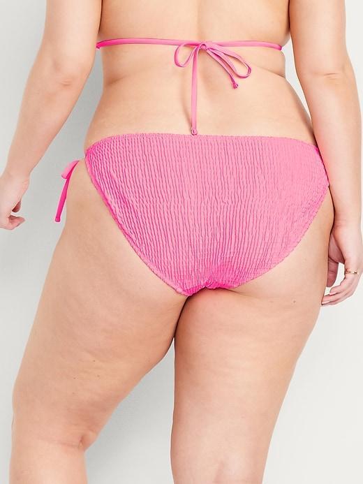 Mid-Rise String Bikini Swim Bottoms Product Image