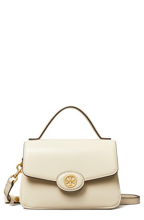 Tory Burch Small Robinson Leather Top Handle Bag Product Image