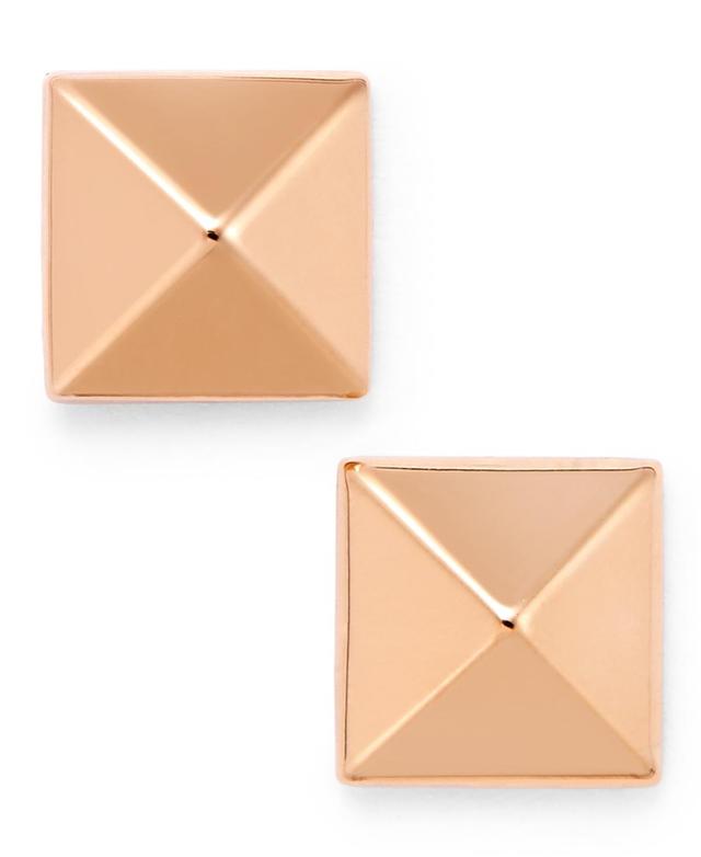 Pyramid Stud Earrings in 14k Gold, White or Rose Gold Product Image