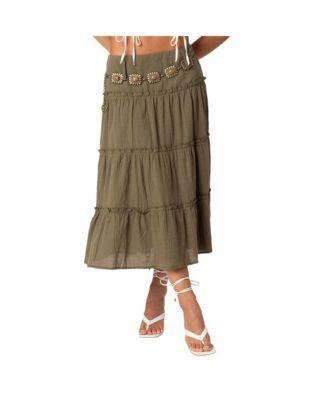 Women's Melinda Tiered Midi Skirt Product Image