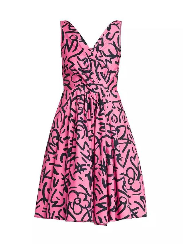 Scribble Fit & Flare Minidress Product Image