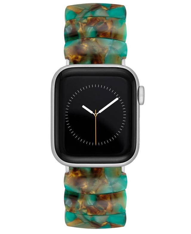 Anne Klein Womens Green Marbled Acetate Expansion Bracelet designed for 42/44/45/Ultra/Ultra 2 Apple Watch Product Image