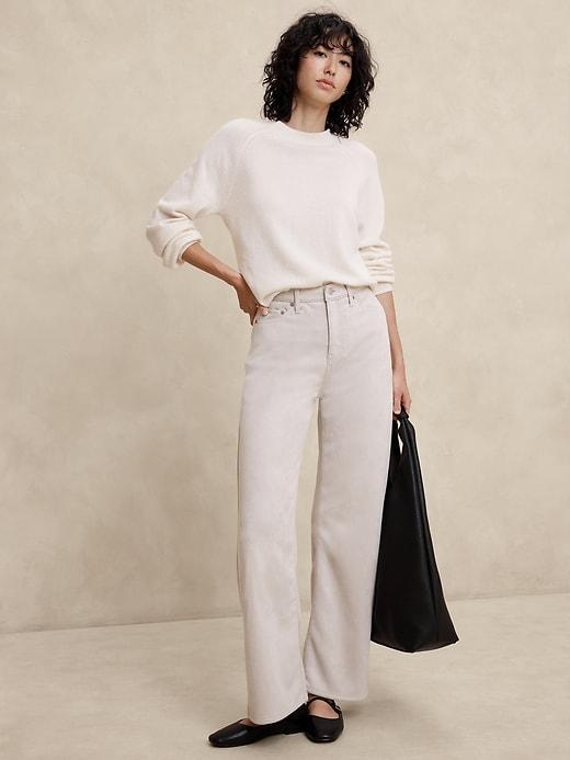 Ultra High-Rise Wide-Leg Vegan Suede Pant Product Image