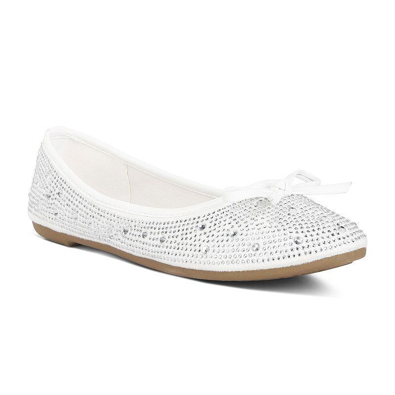 Womens hosana rhinestones and stud embellished ballet flats Product Image