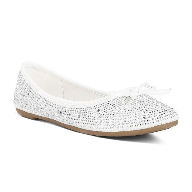 Womens hosana rhinestones and stud embellished ballet flats Product Image